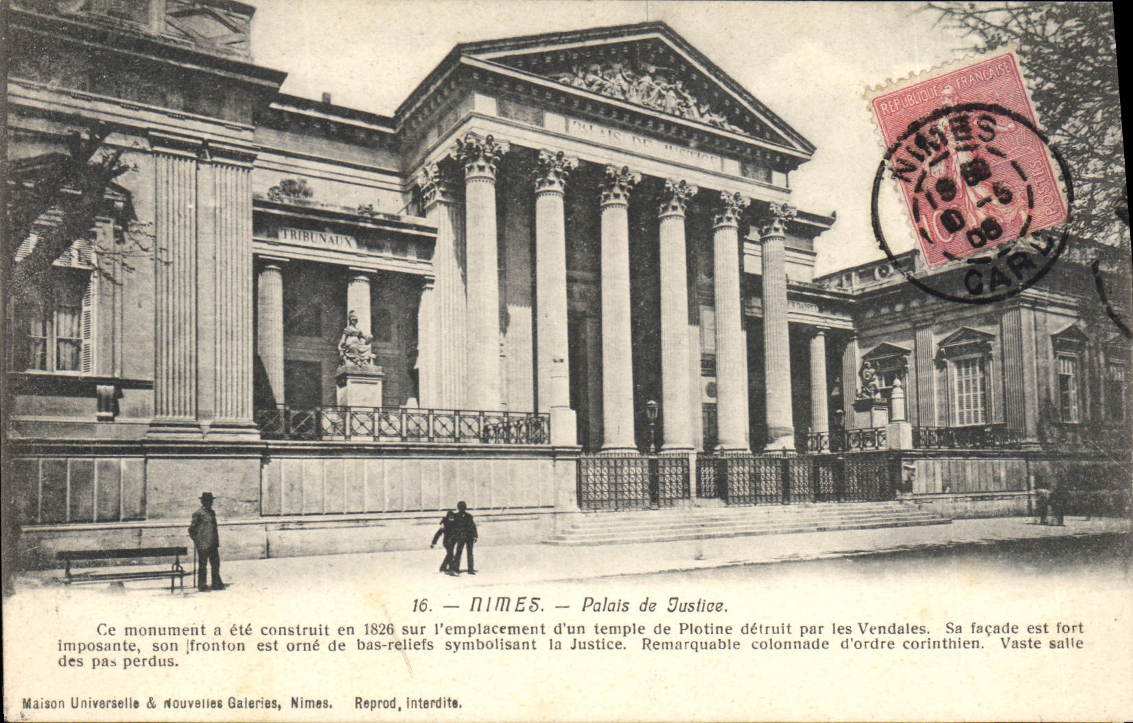 CPA Palais de justice Nimes