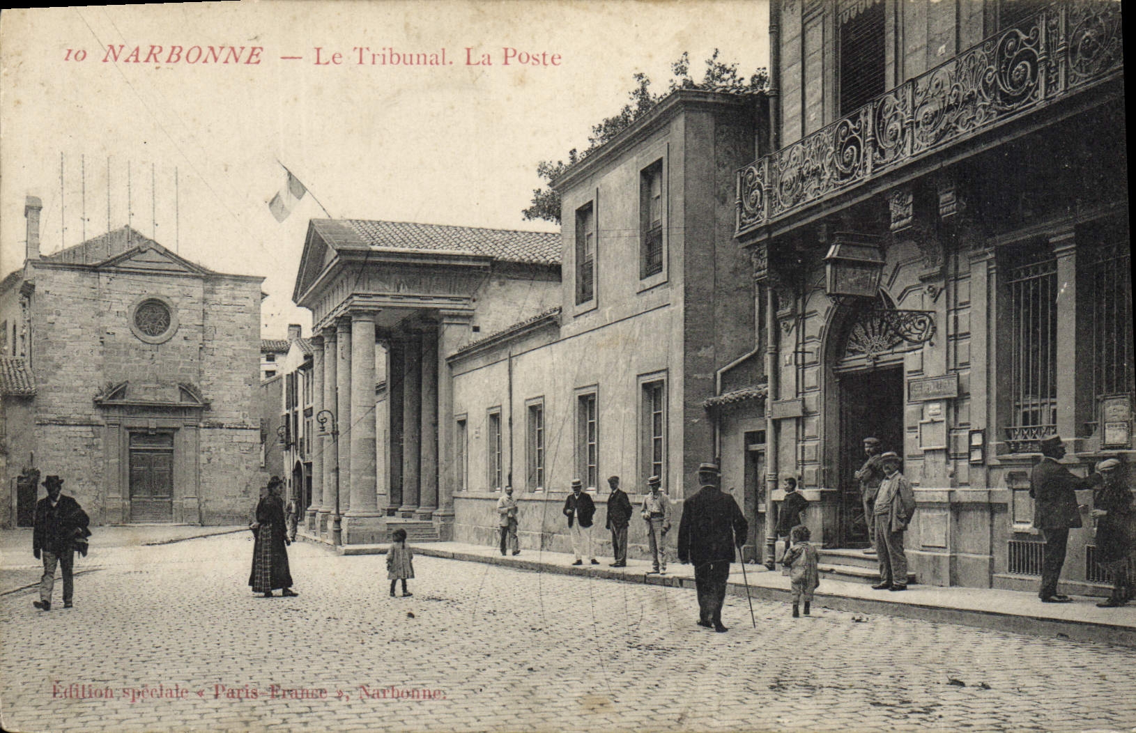 CPA Palais de justice La Poste Narbonne