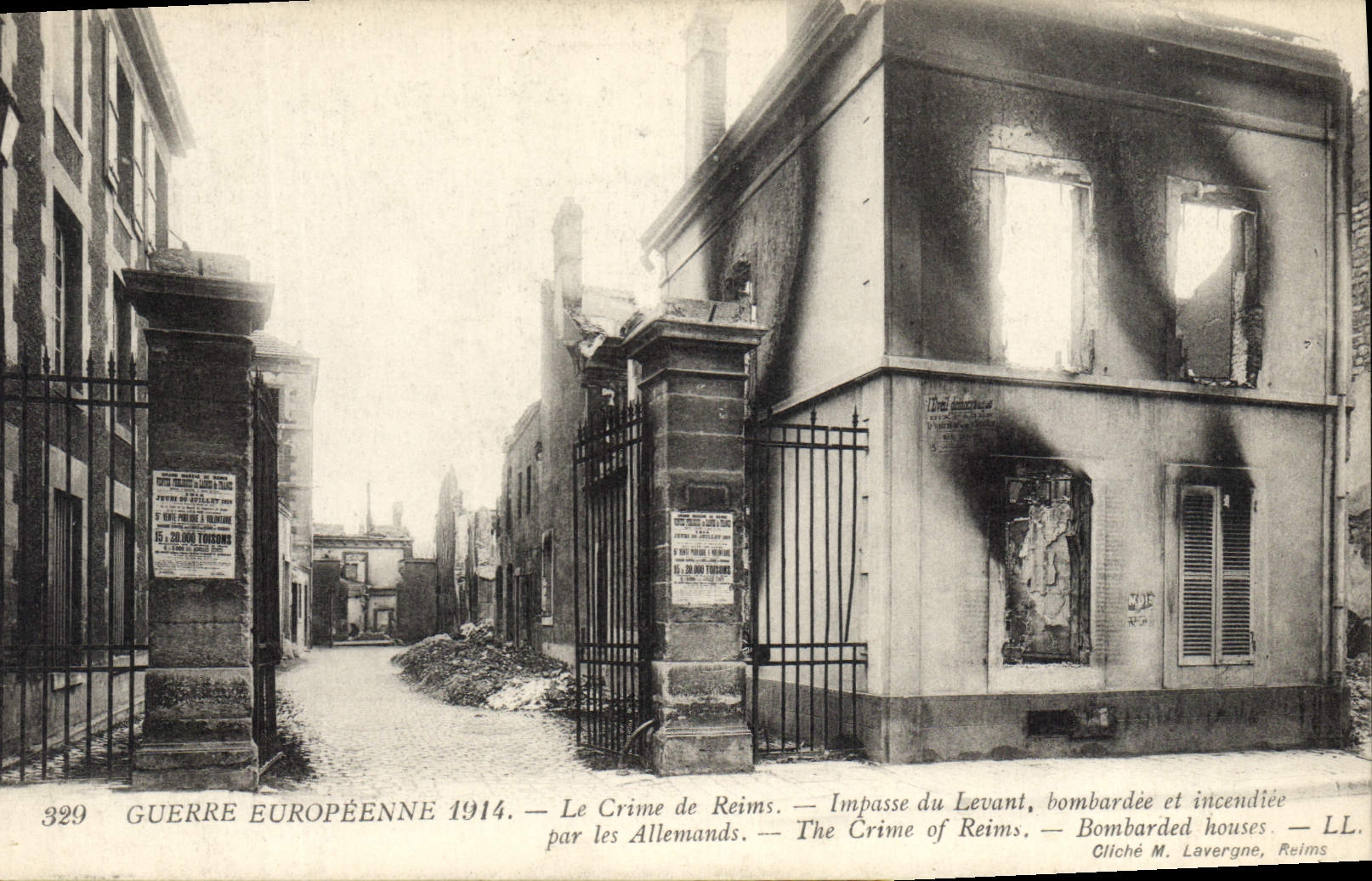CPA Militaria Reims Impasse du Levant