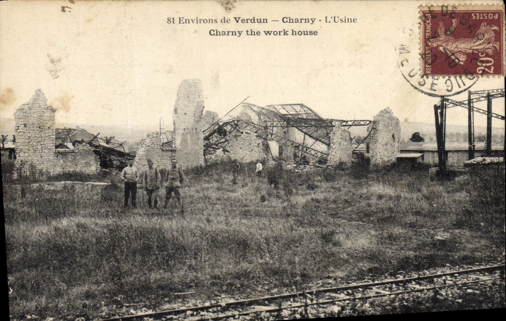 CPA Militaria Environs de Verdun Charny L'usine 