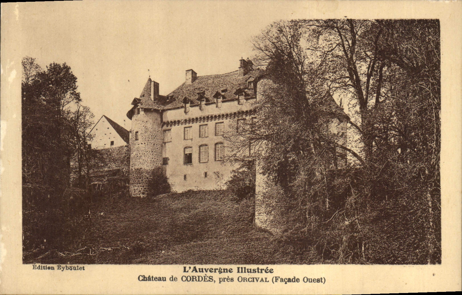 CPA Chateau de Cordes pres Orcival Auvergne