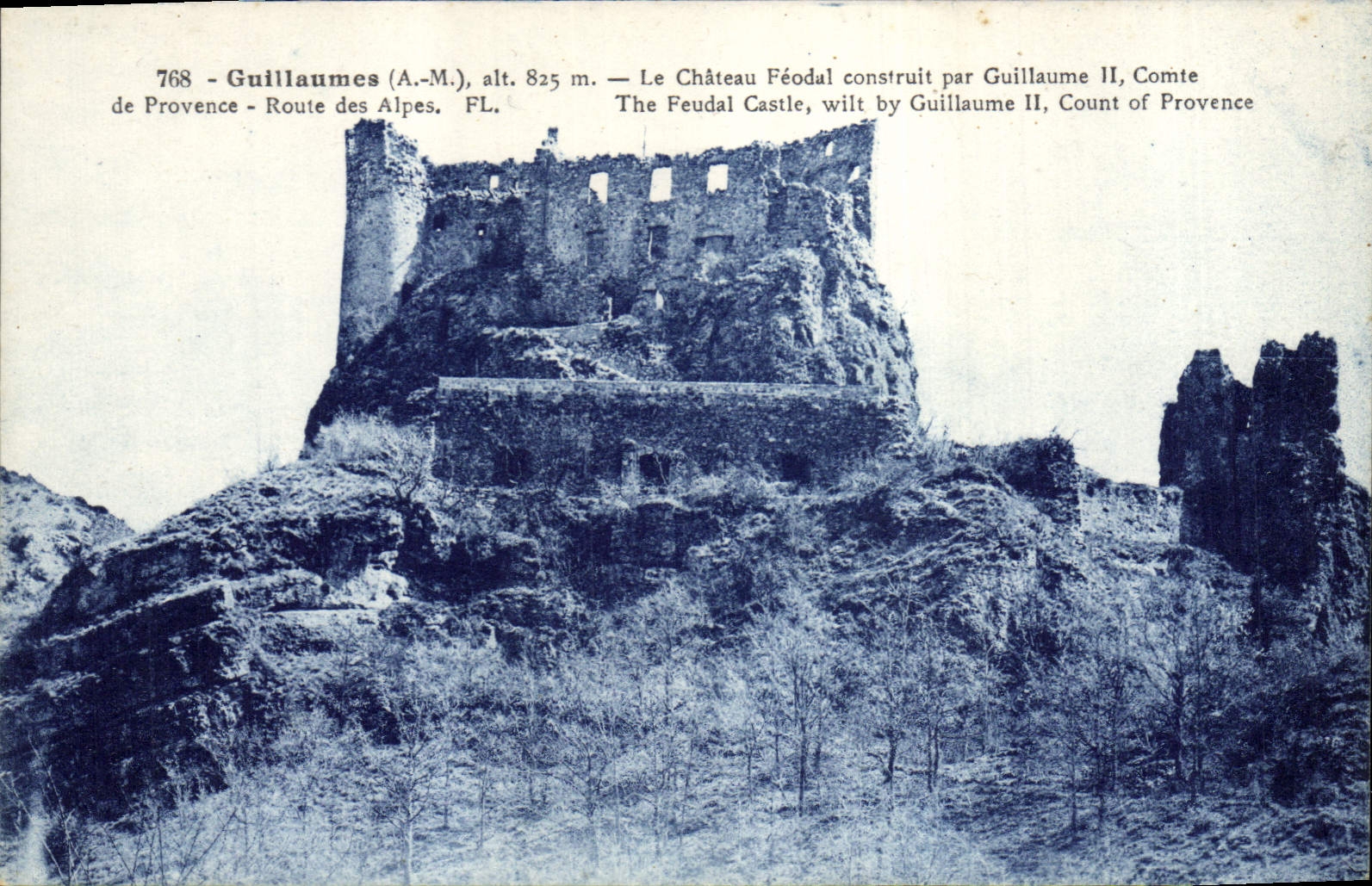 CPA Chateau feodal Guillaumes