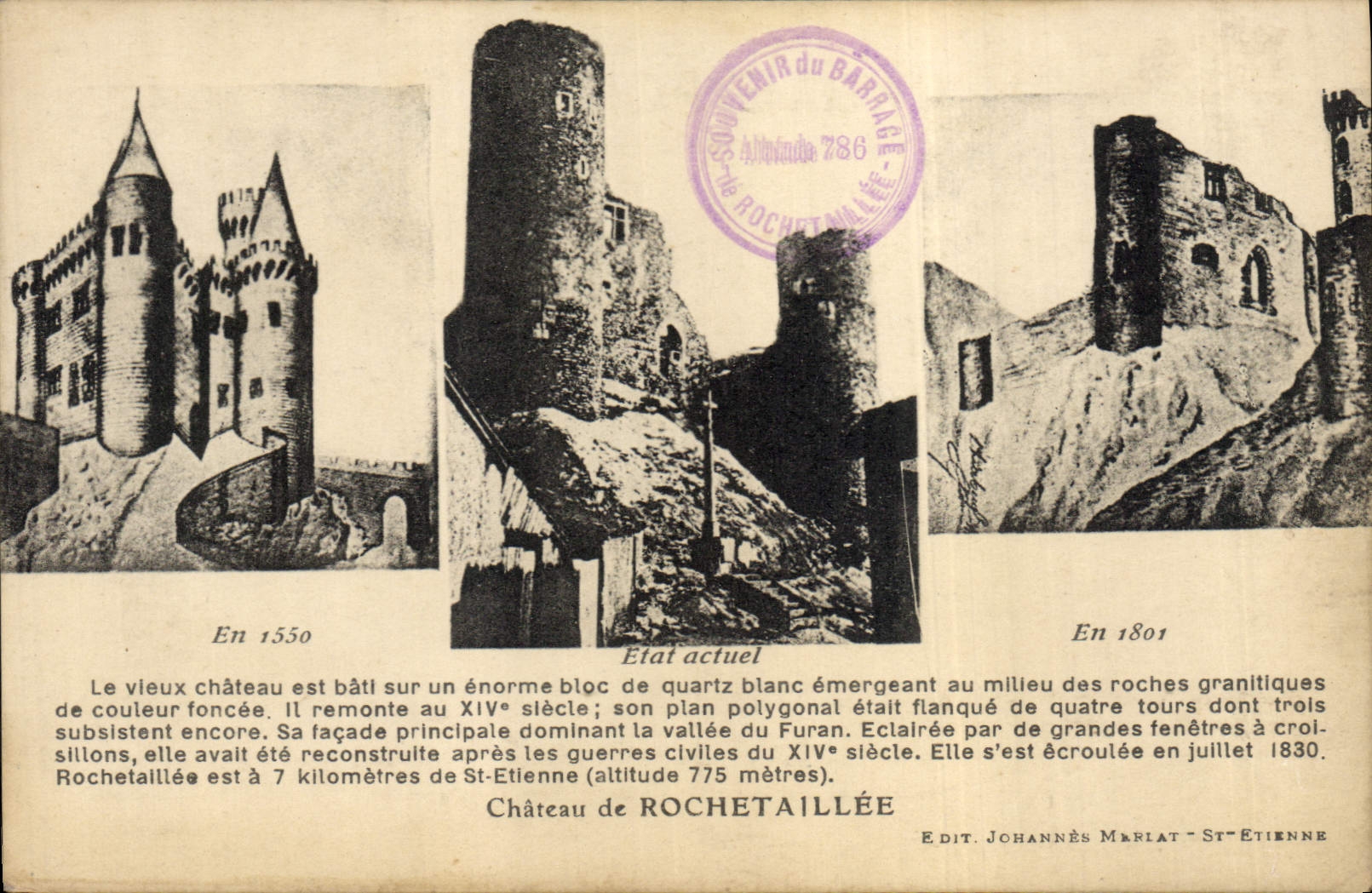 CPA Chateau de Rochetaillee 