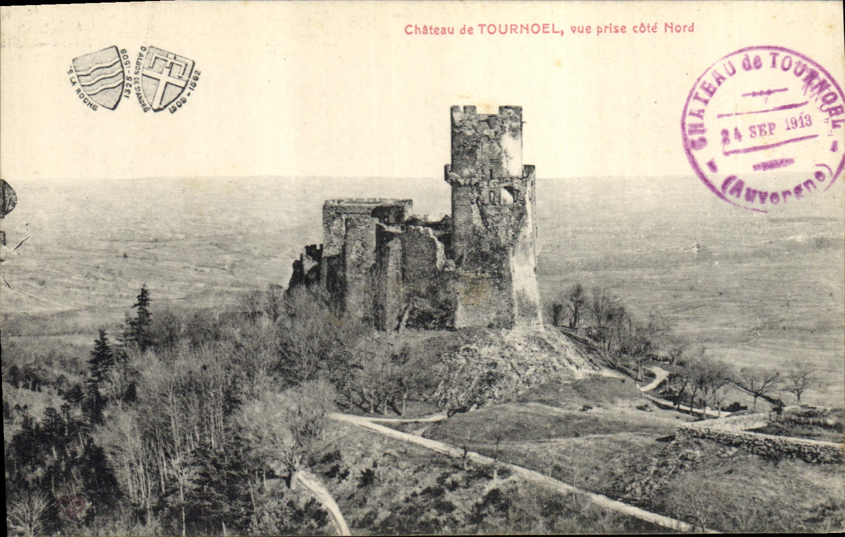 CPA Chateau de Tournoel vue prise Cote Nord