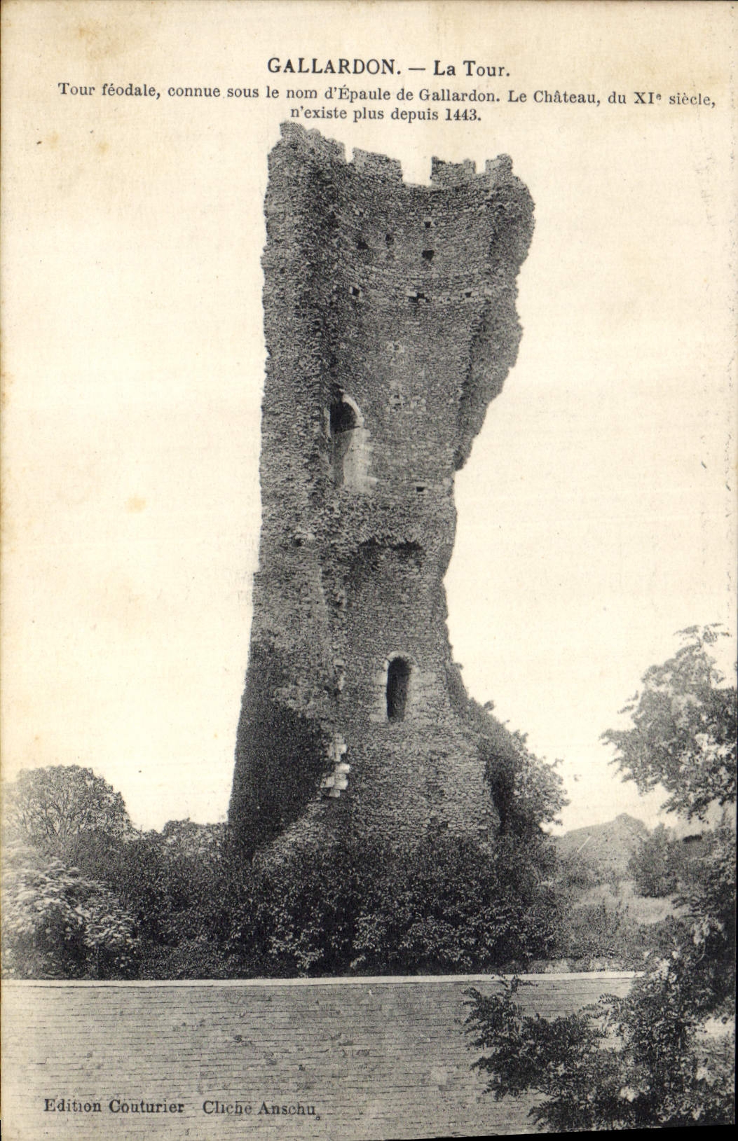 CPA Chateau Gallardon La Tour feodale