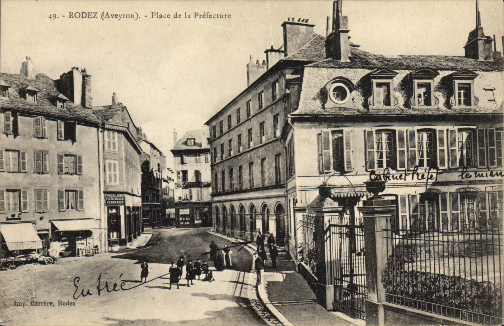 CPA Rodez Place de la Prefecture 