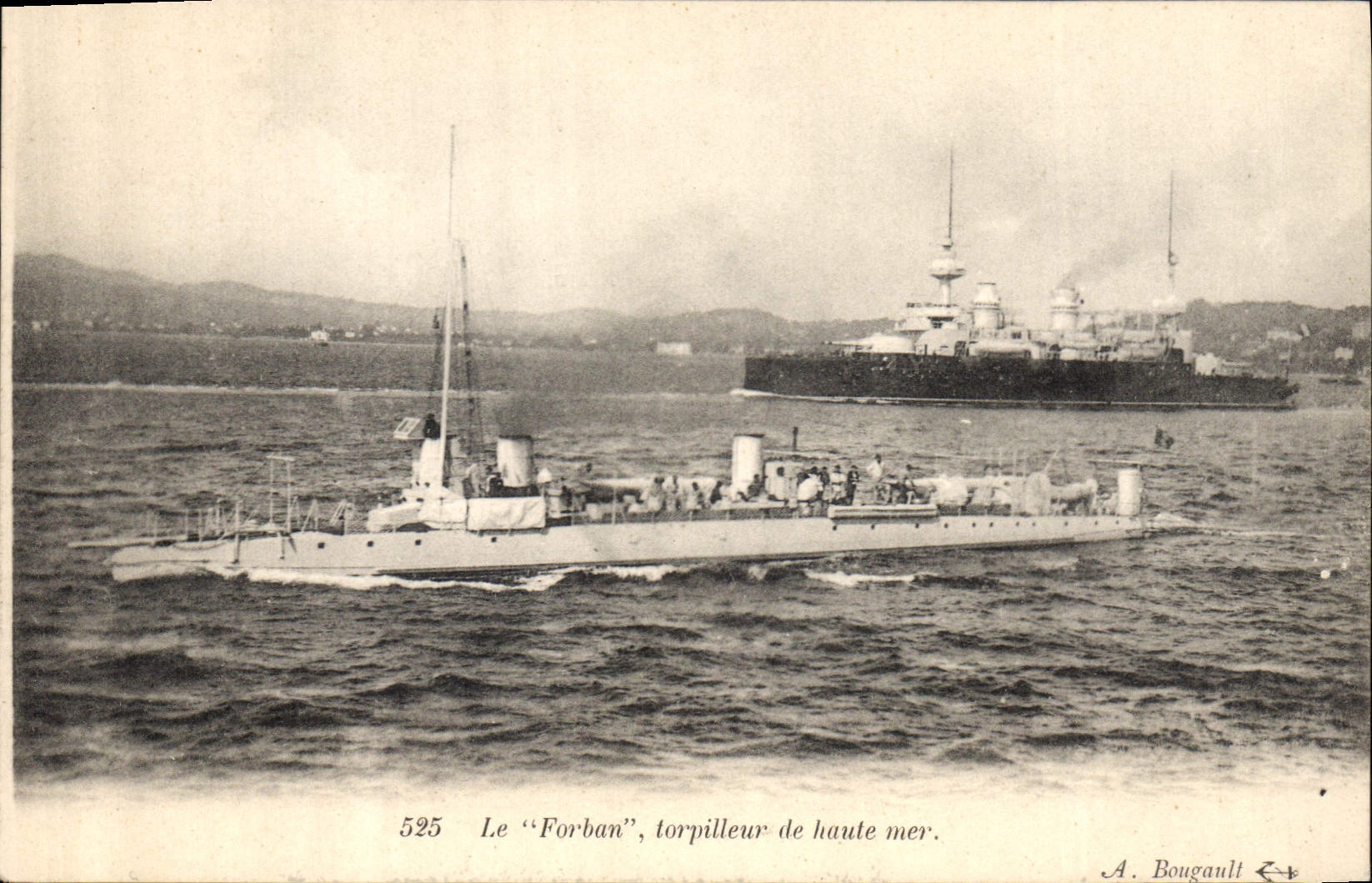 CPA Bateau de Guerre Le Forban Torpilleur de haute mer