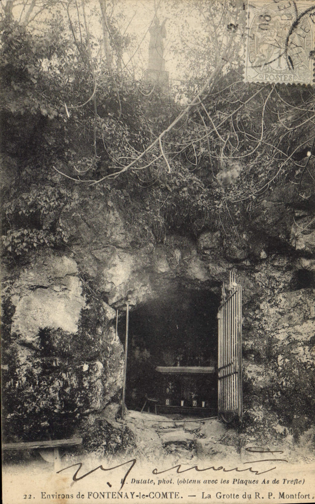 CPA Grotte Grottes Environs de Fontenay le Comte La grotte du RP Monfort