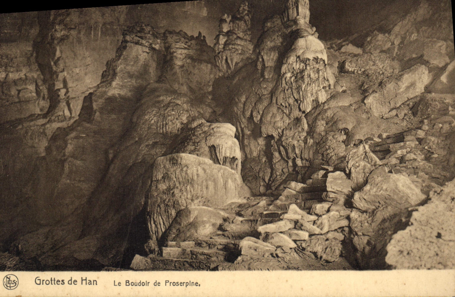 CPA Grotte Grottes de Han Le boudoir de Proserpine