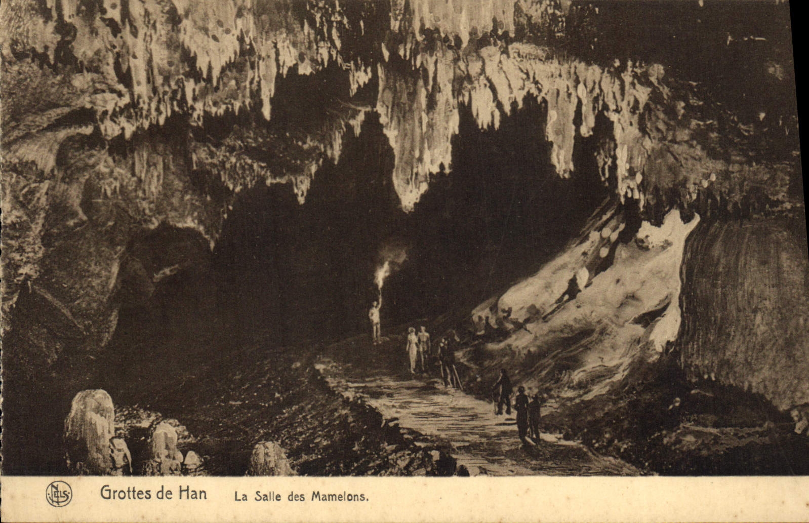 CPA Grotte Grottes de Han La salle des Mamelons