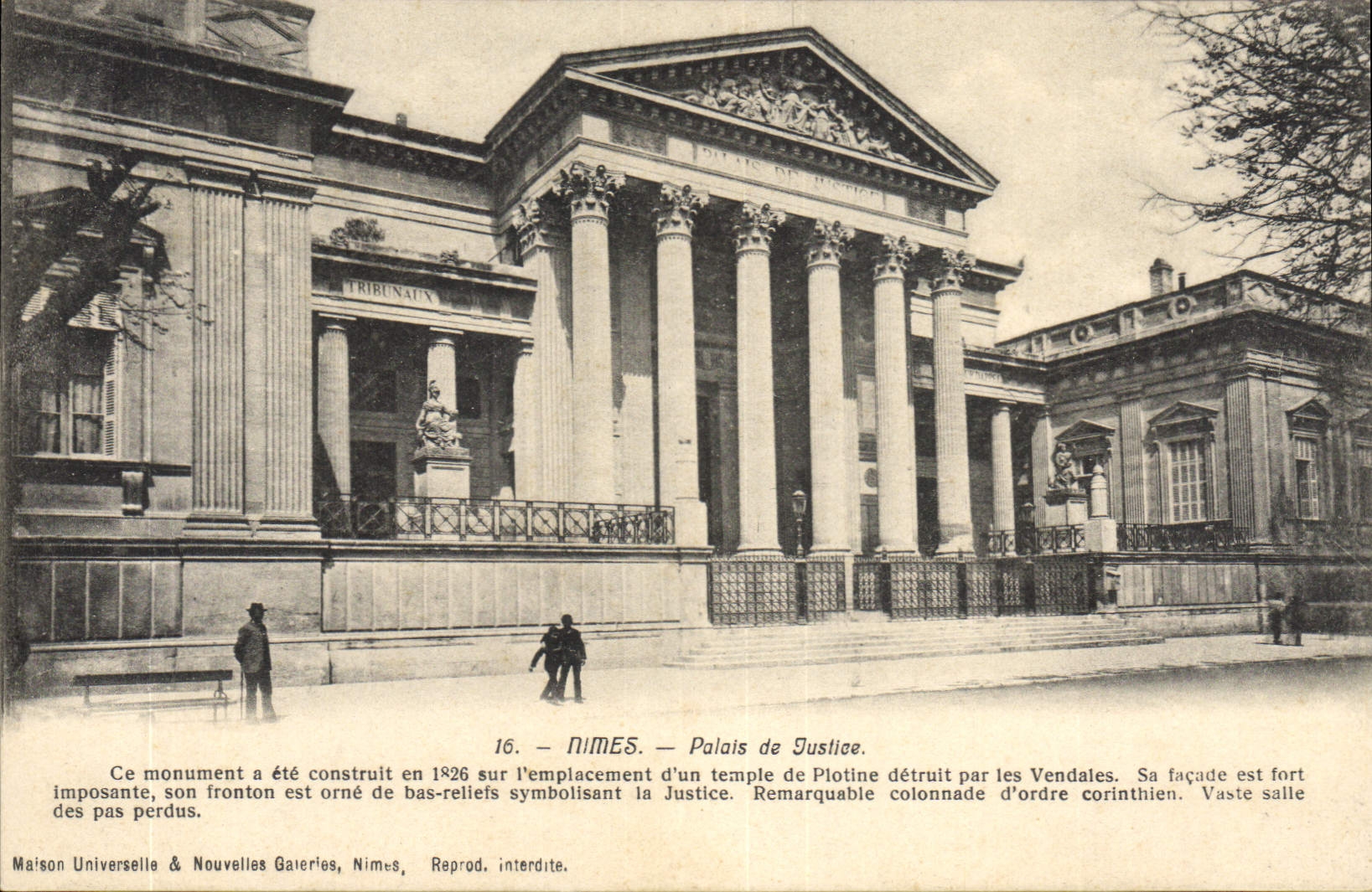 CPA Palais de Justice Nimes