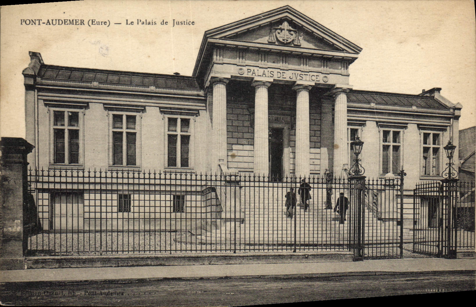 CPA Palais de Justice Pont Audemer