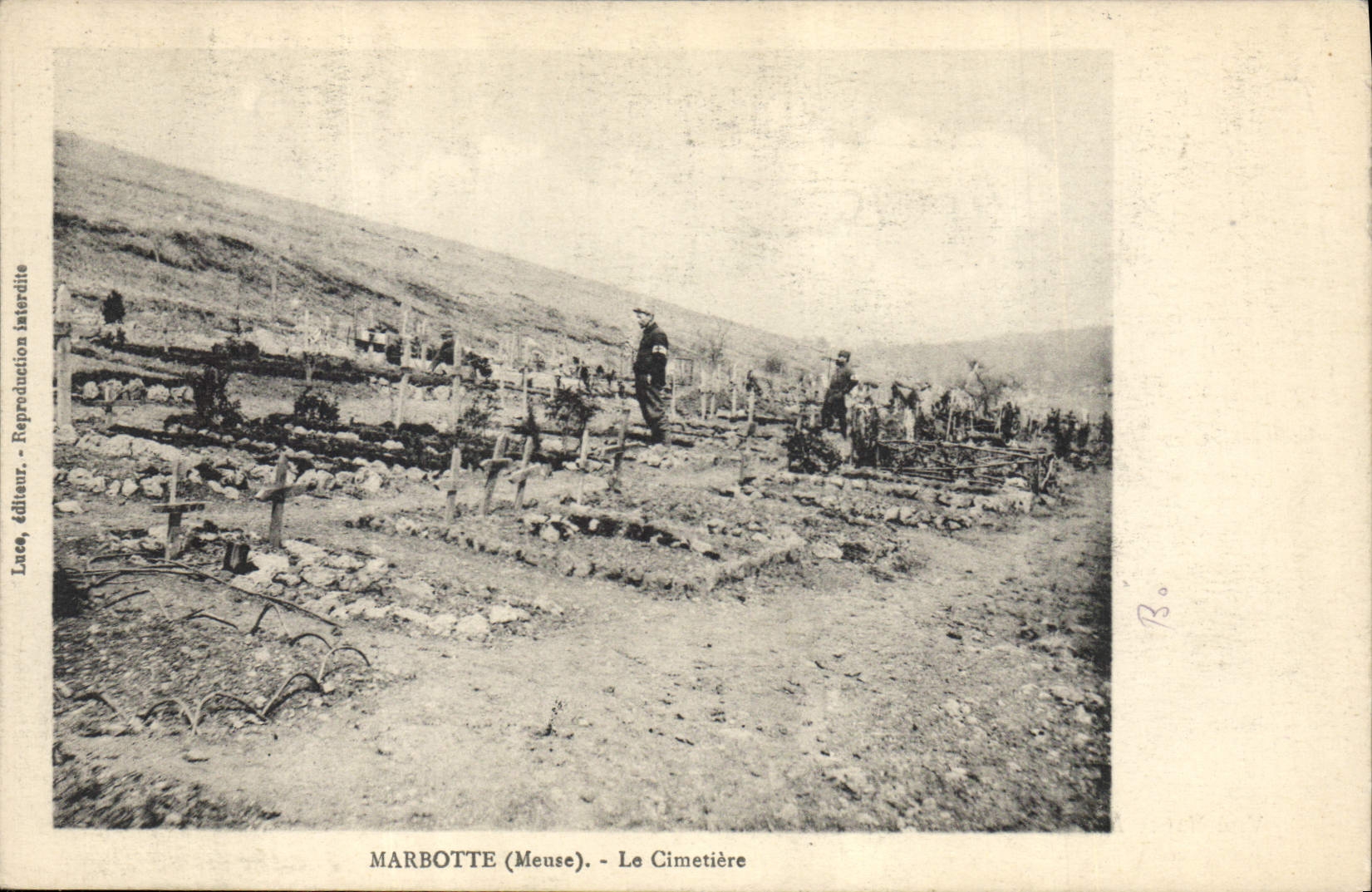 CPA Militaria Marbotte Le cimetiere