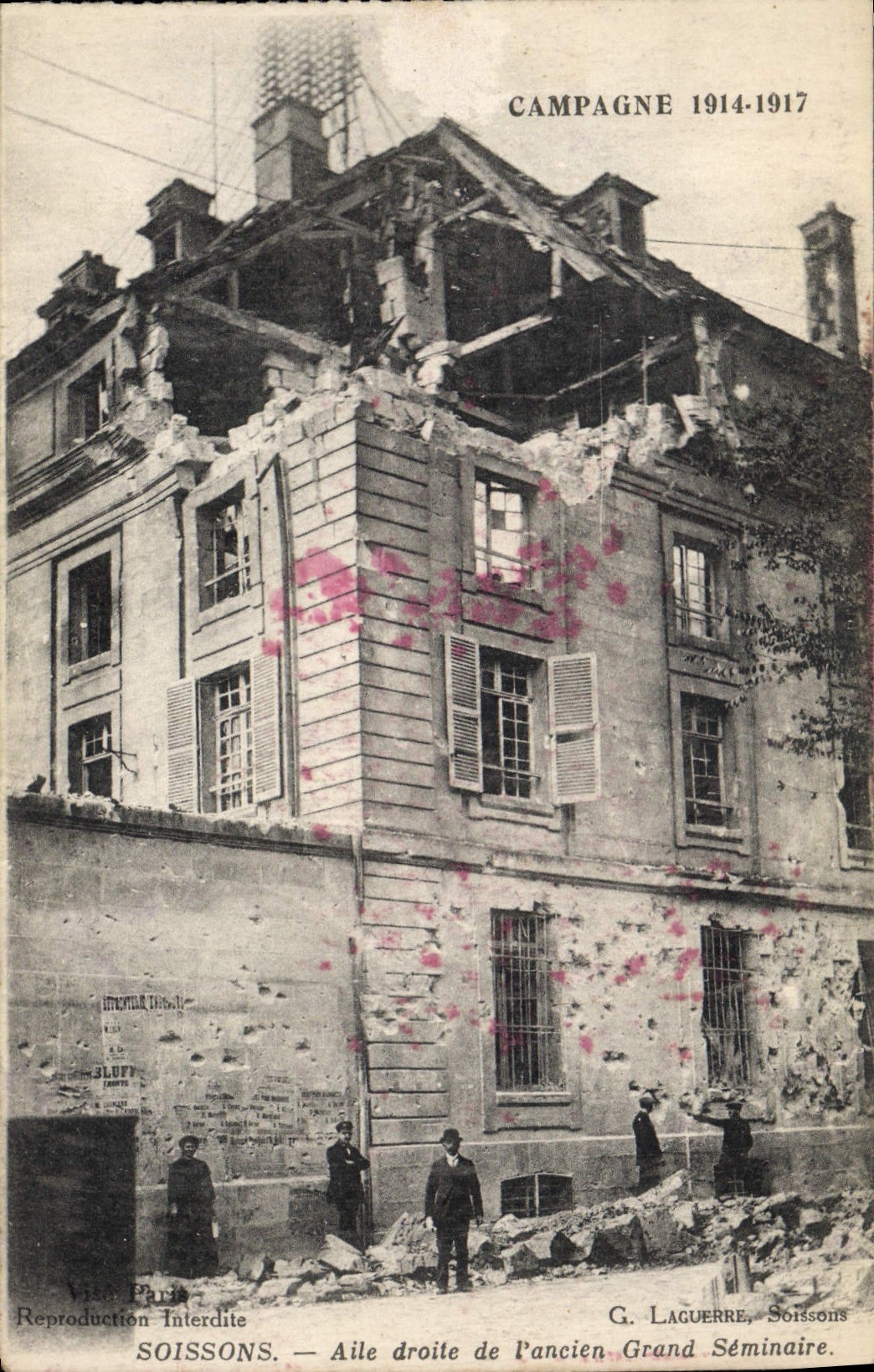 CPA Militaria Soissons Aile droite de l'ancien grand seminaire