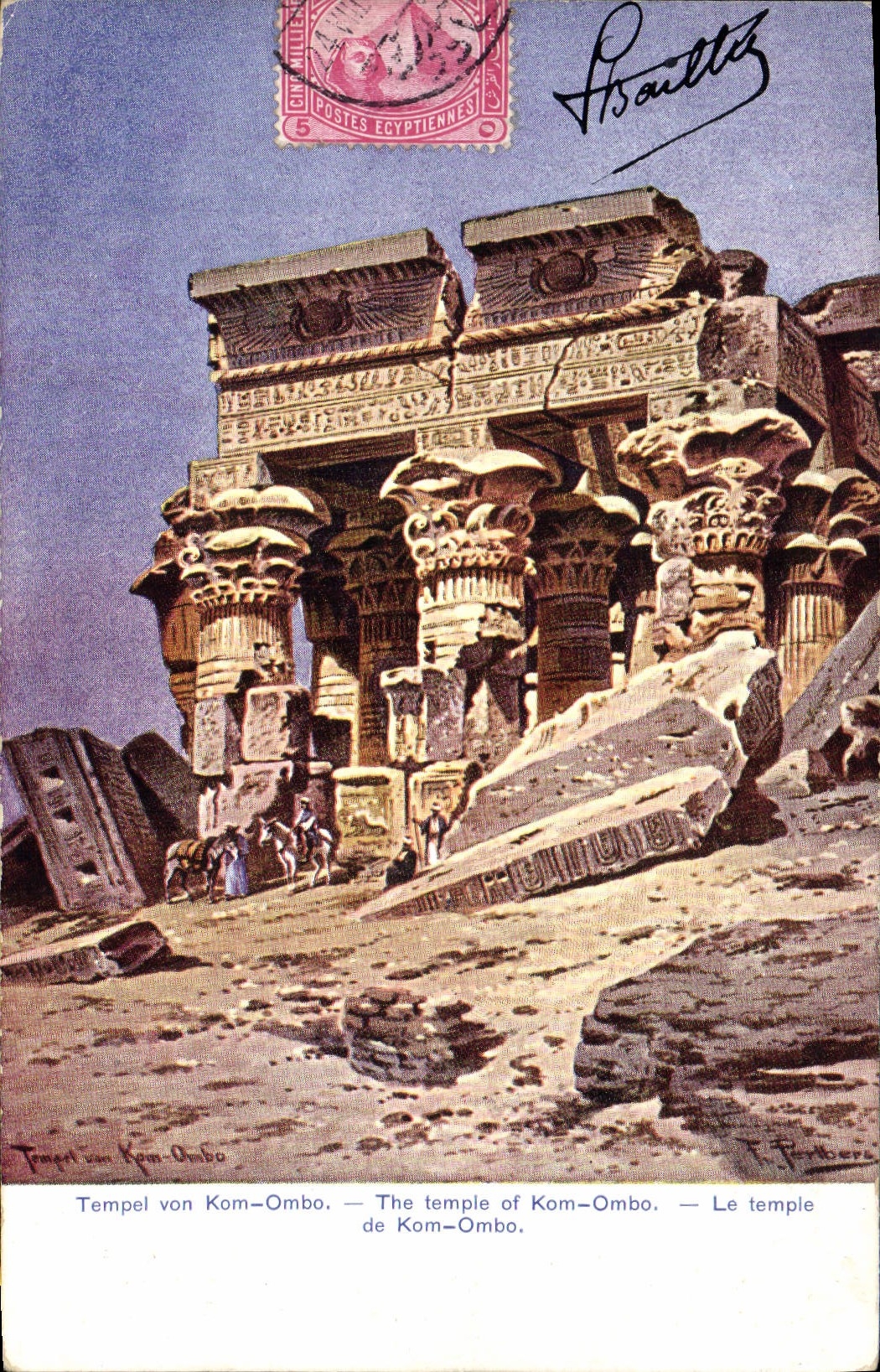 CPA Egypte Egypt Le temple de Kom Ombo