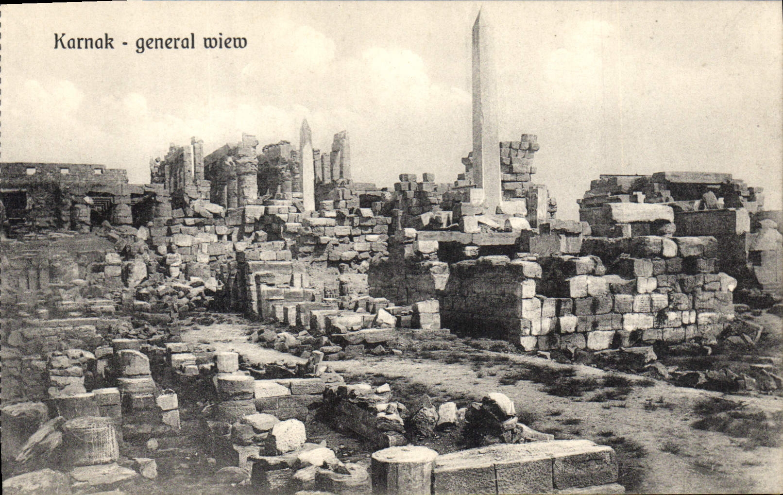 CPA Egypte Egypt Karnak General View