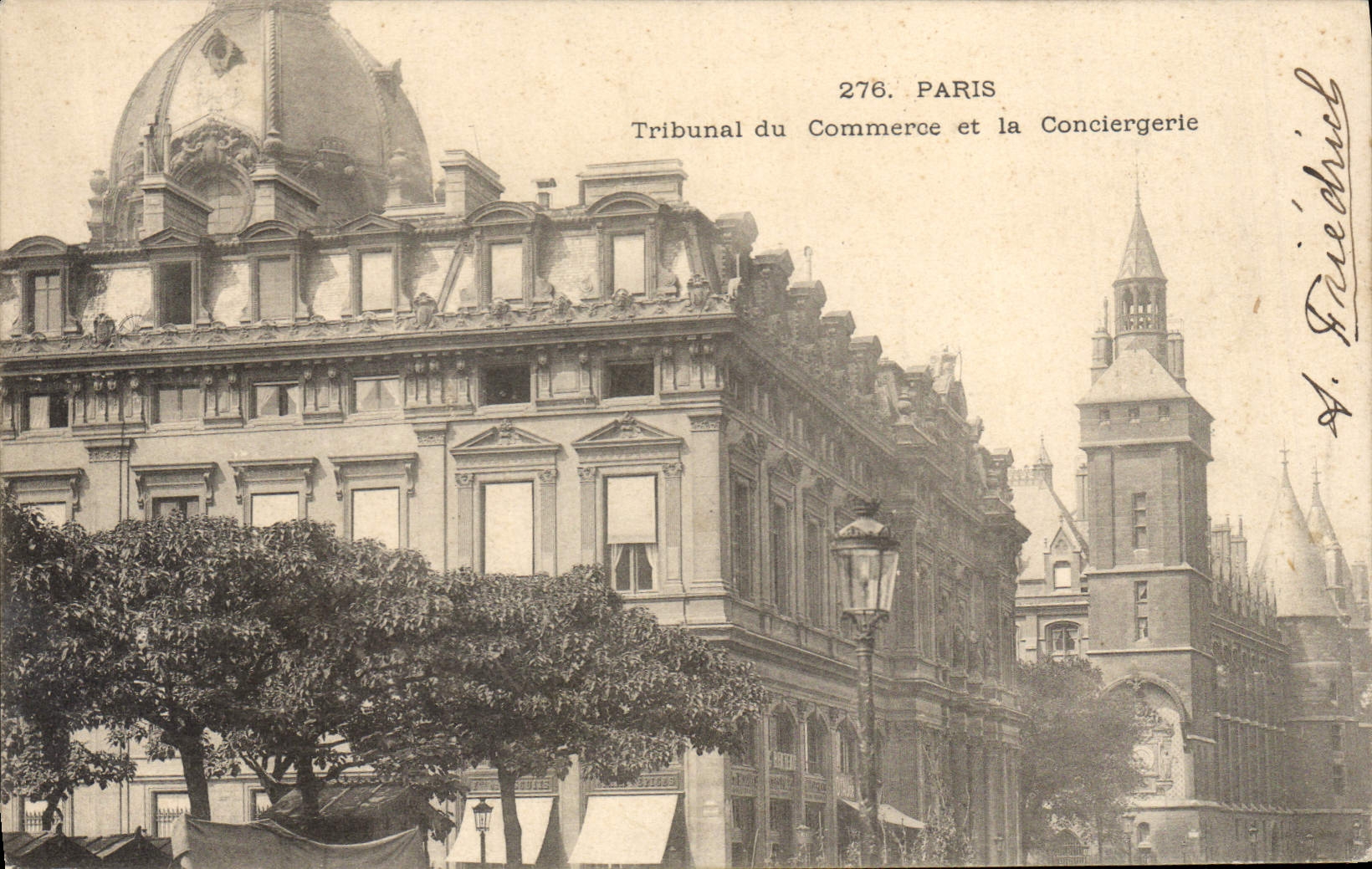 CPA Palais de justice Paris Tribunal du commerce et la Conciergerie