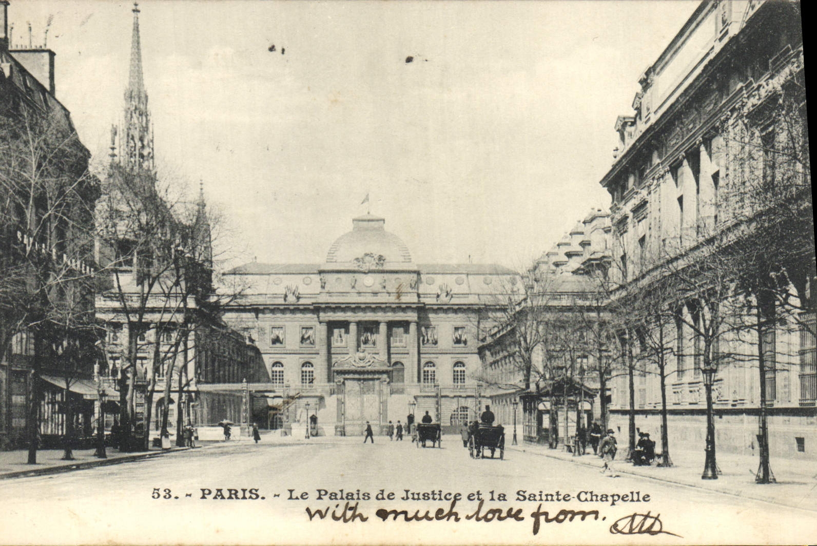 CPA Palais de justice et la Sainte Chapelle Paris