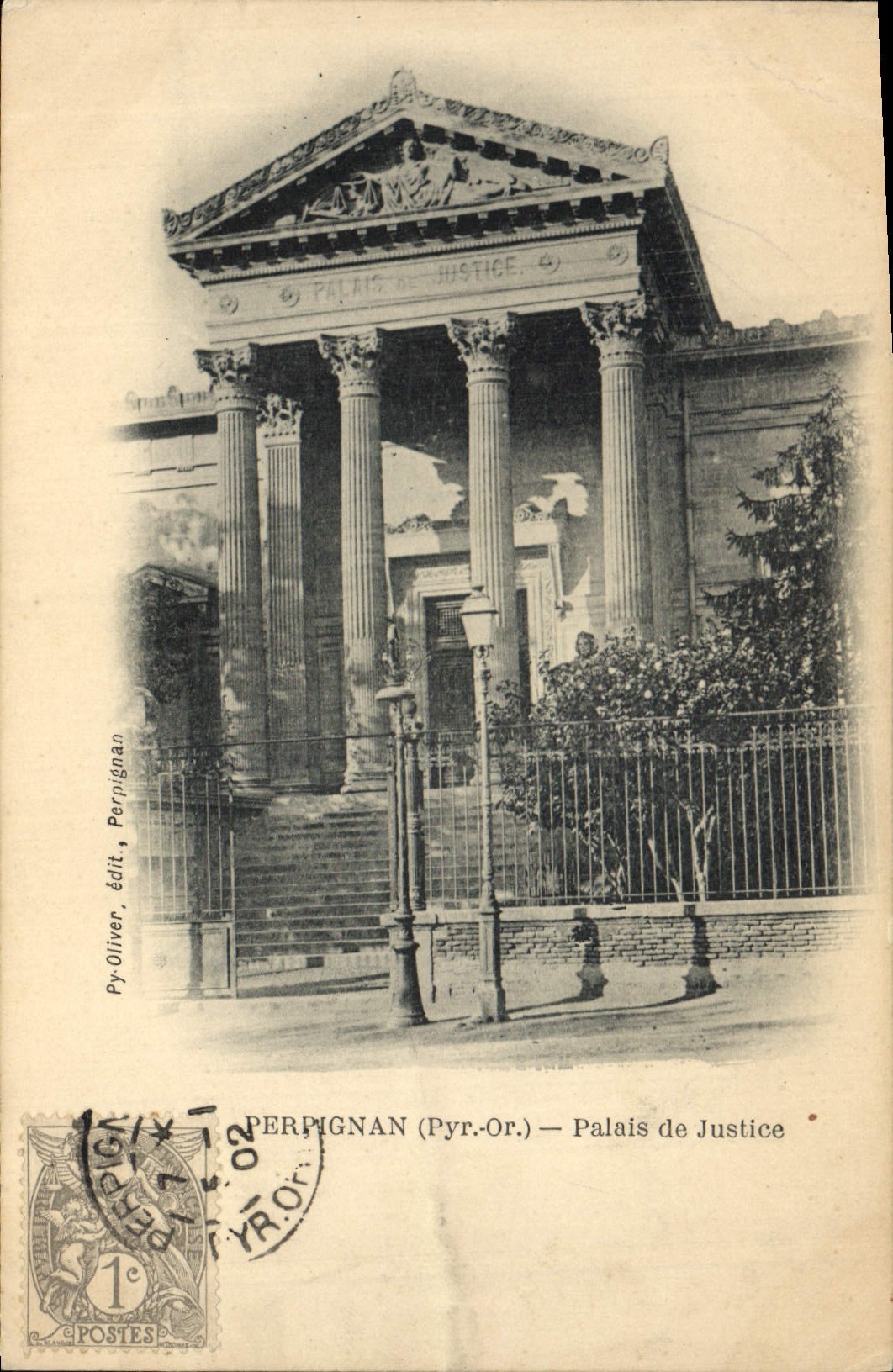 CPA Palais de justice Perpignan  