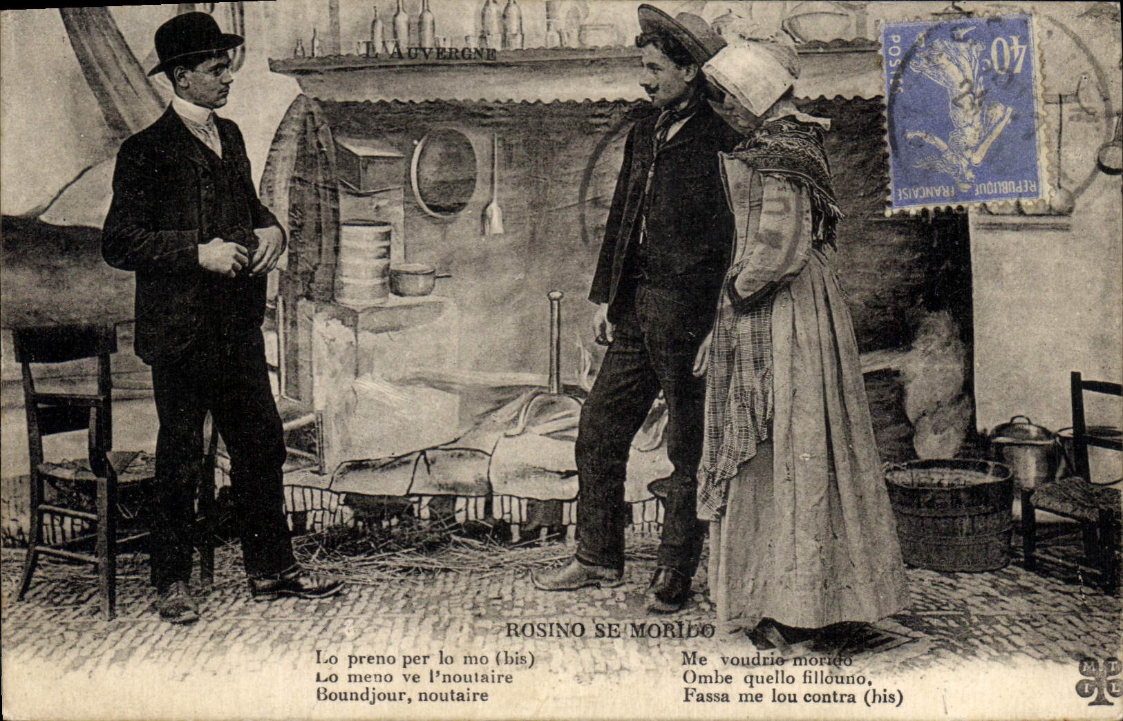 CPA Folklore Auvergne 