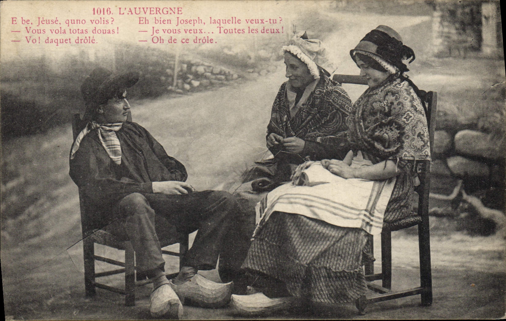 CPA Folklore Auvergne 