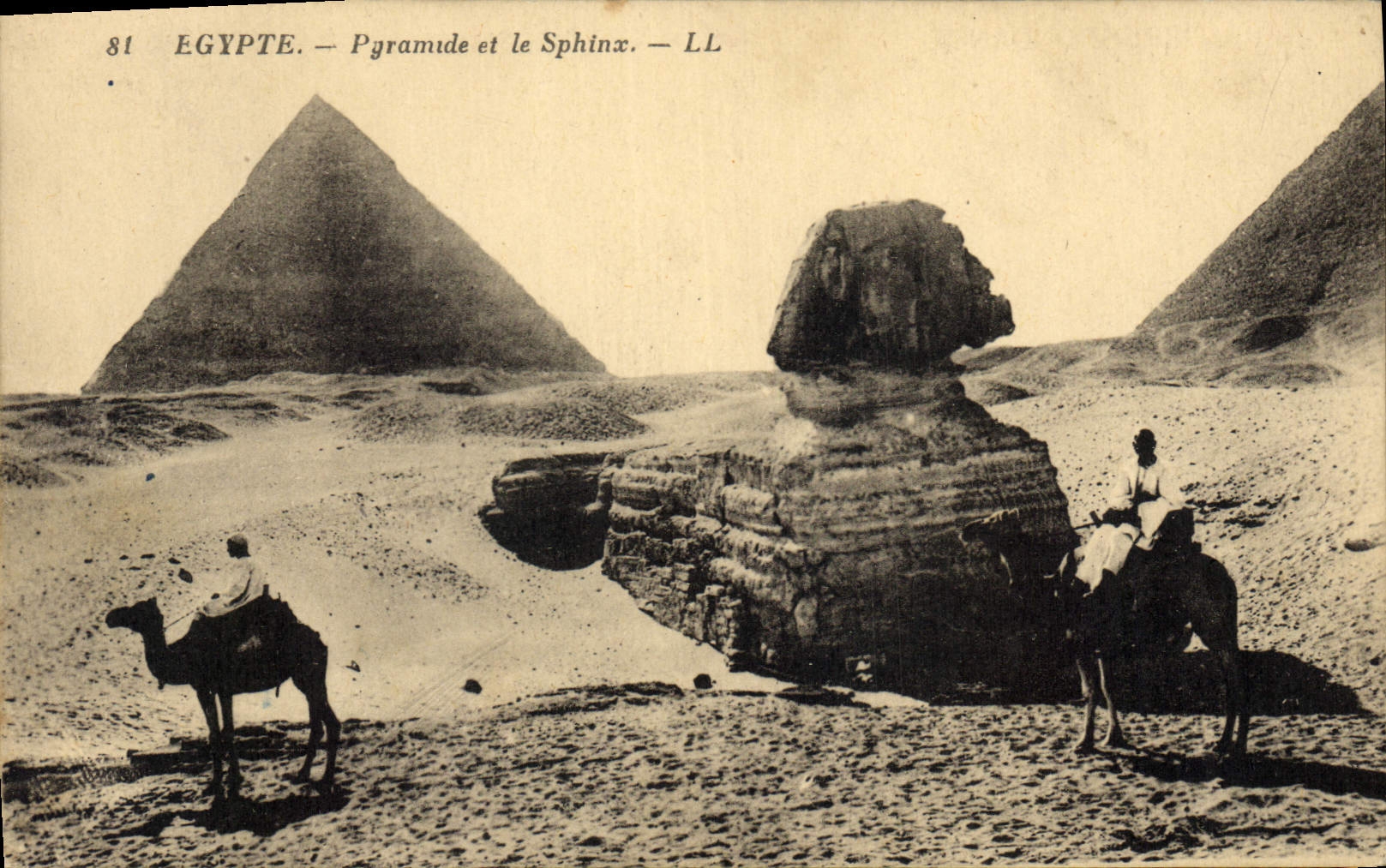 CPA Egypte Egypt Pyramide et le Sphinx