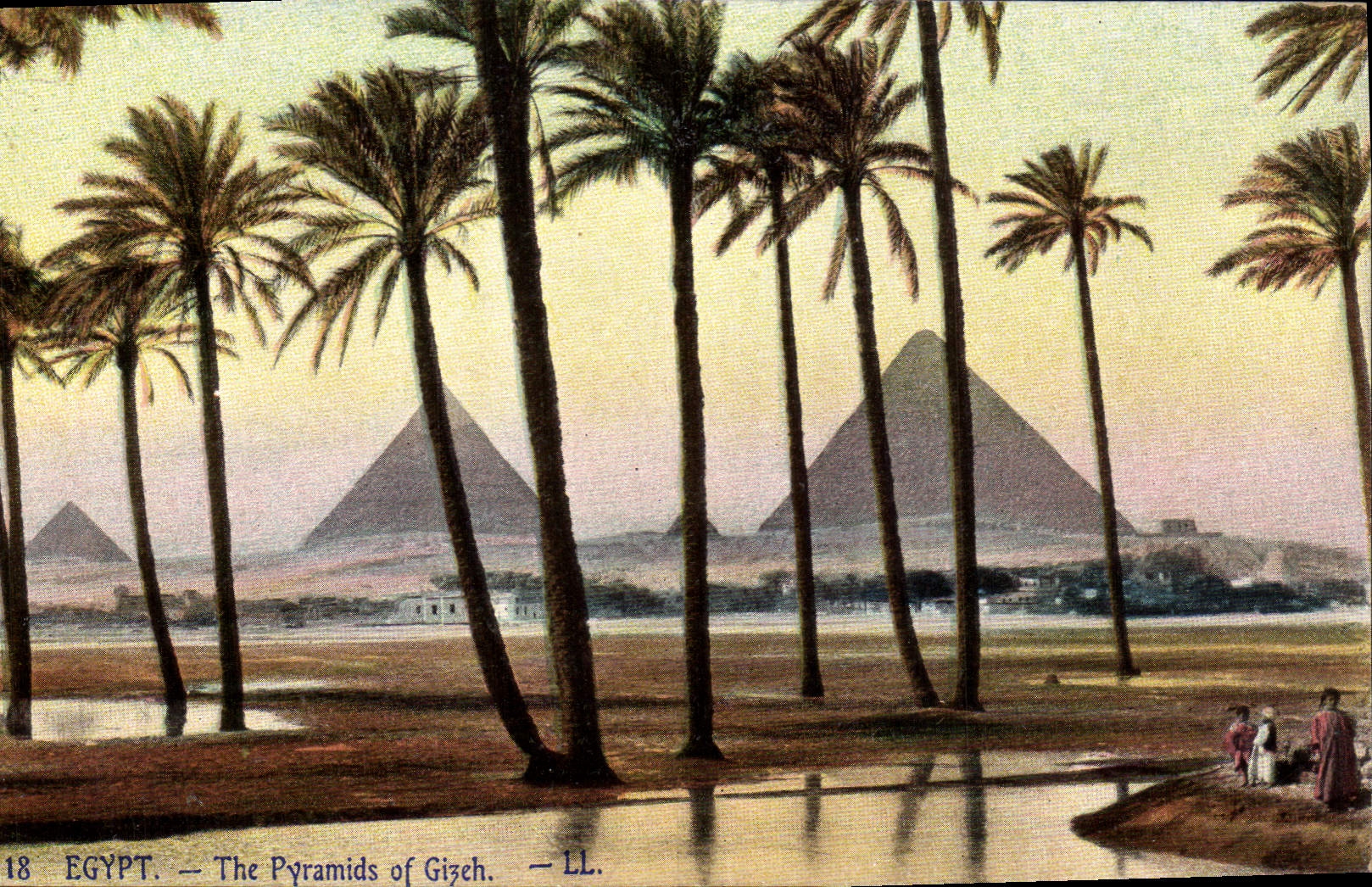 CPA Egypte Egypt The Pyramids of Gizeh