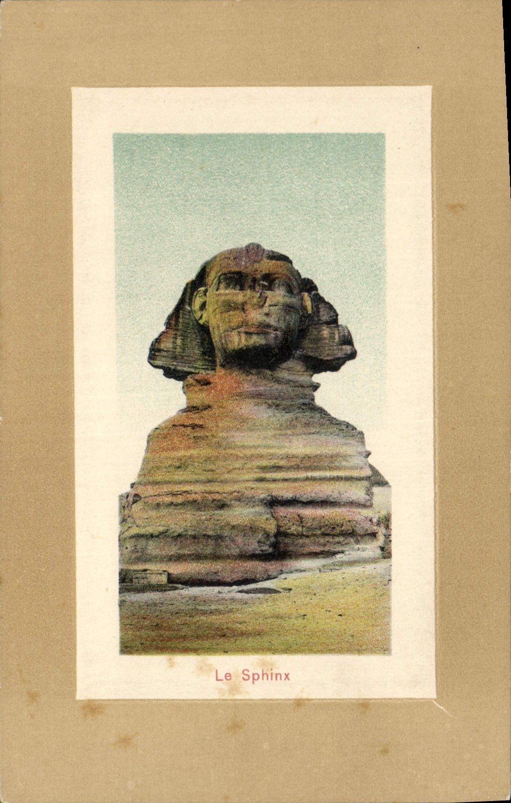 CPA Egypte Egypt Le sphinx 