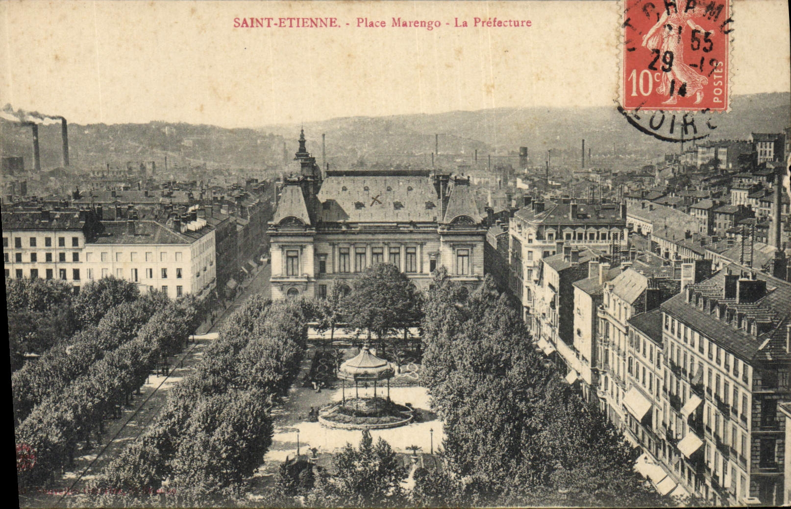CPA Prefecture Place Marengo Saint Etienne