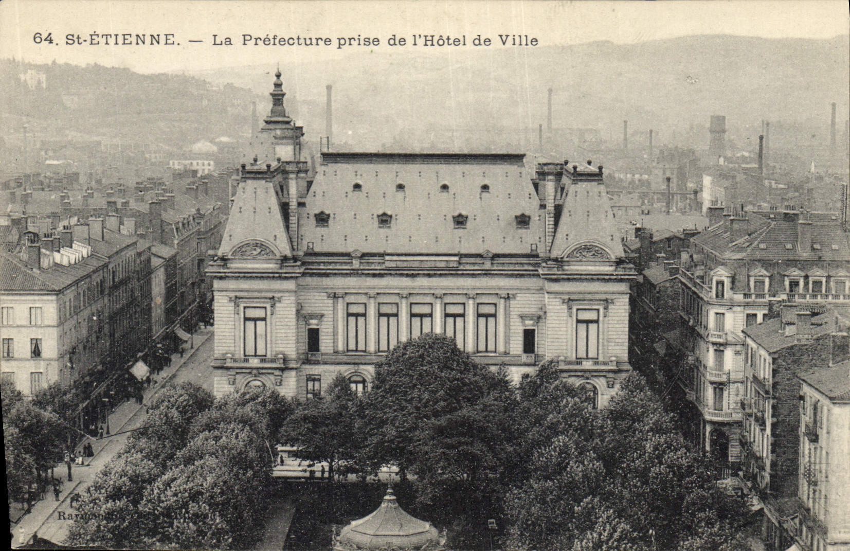 CPA Prefecture prise de l'hotel de ville St Etienne
