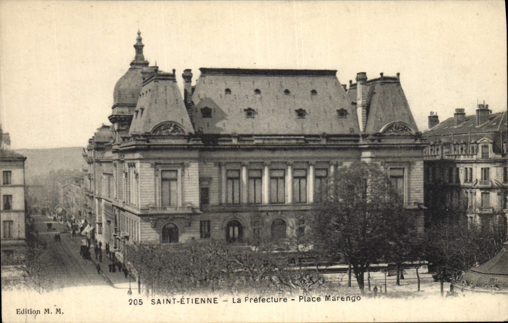 CPA Prefecture Place Marengo Saint Etienne