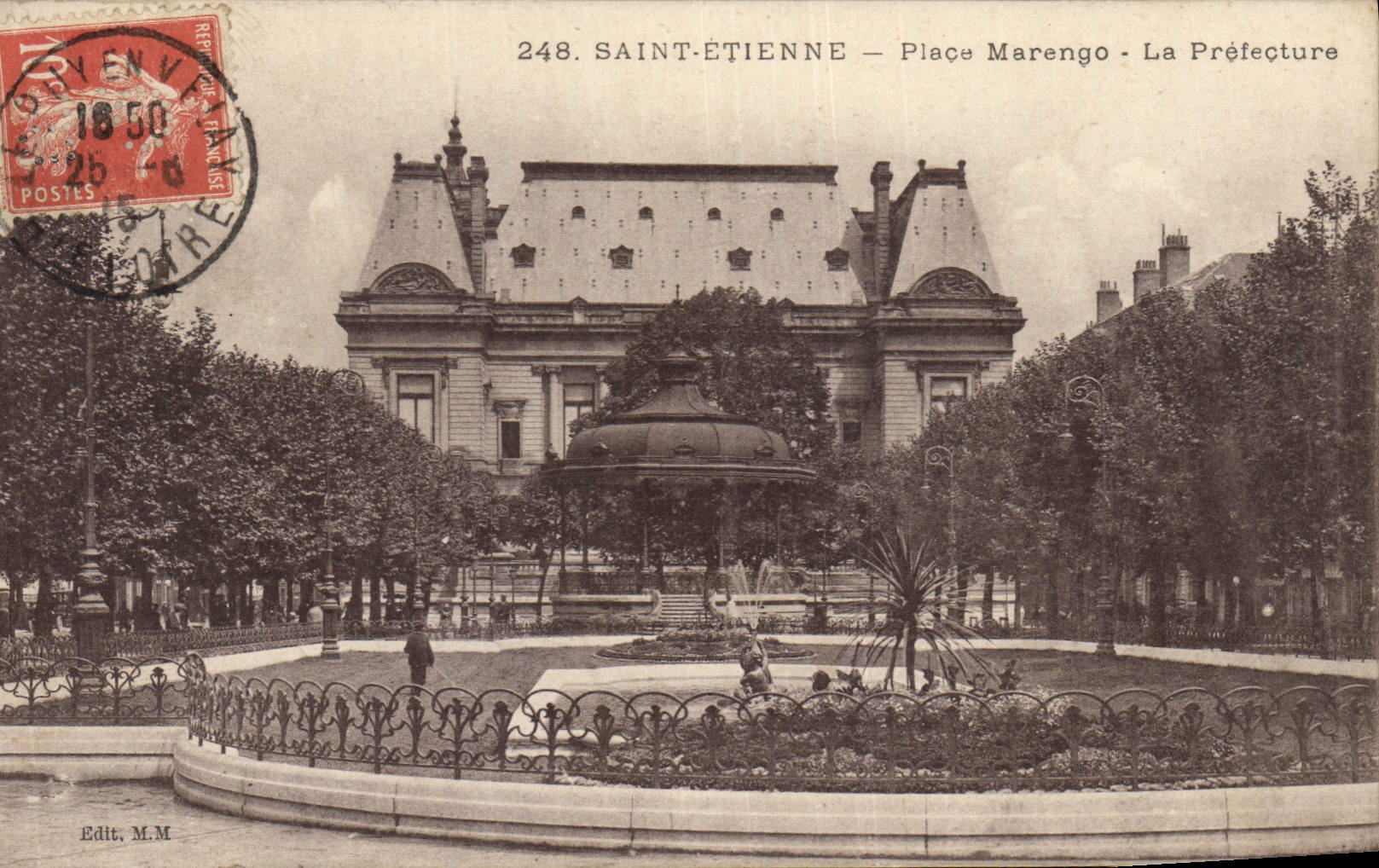 CPA Prefecture Place Marengo Saint Etienne