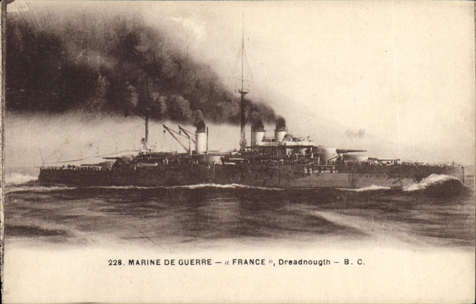 CPA Bateau de guerre France Dreadnought