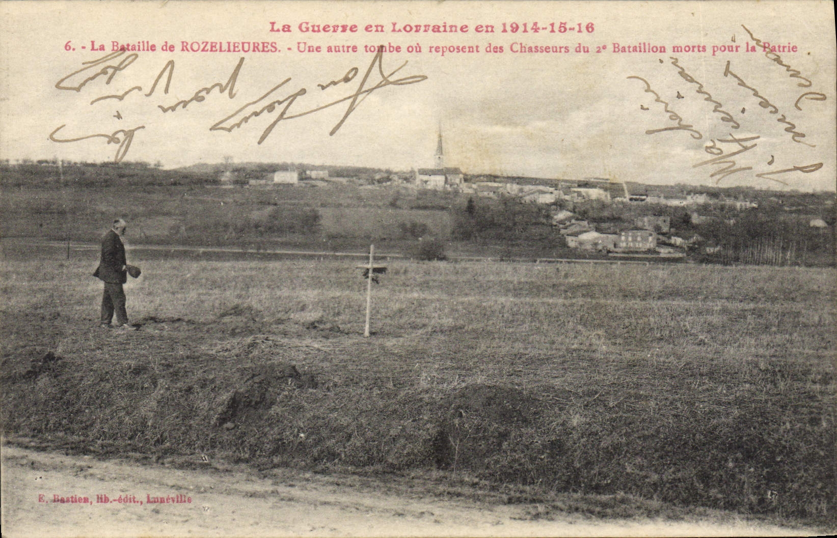 CPA Militaria La guerre en Lorraine La bataille de Rozelieures 