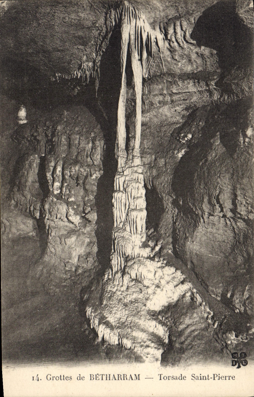 CPA Grotte Grottes de Betharram Torsade Saint Pierre