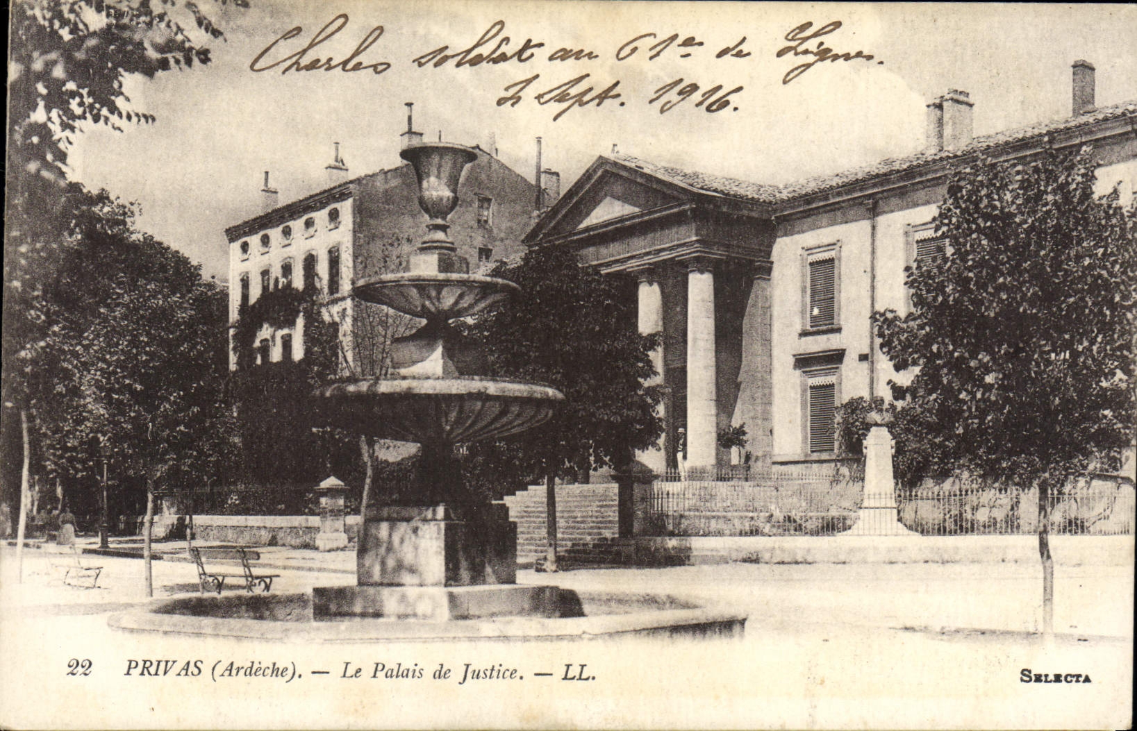 CPA Privas Ardeche Le Palais de Justice 