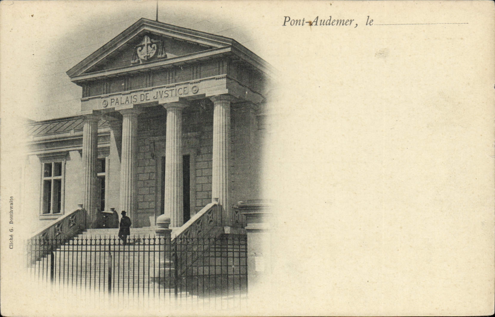 CPA Pont Audemer Palais de Justice 