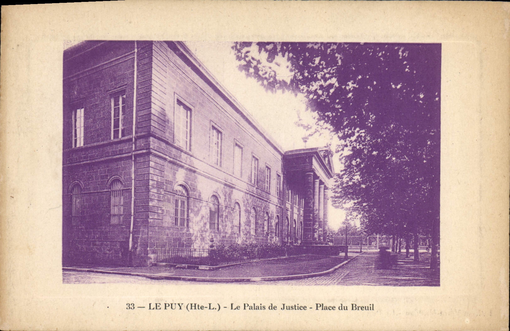 CPA Le Puy Le palais de Justice Palace du Breuil