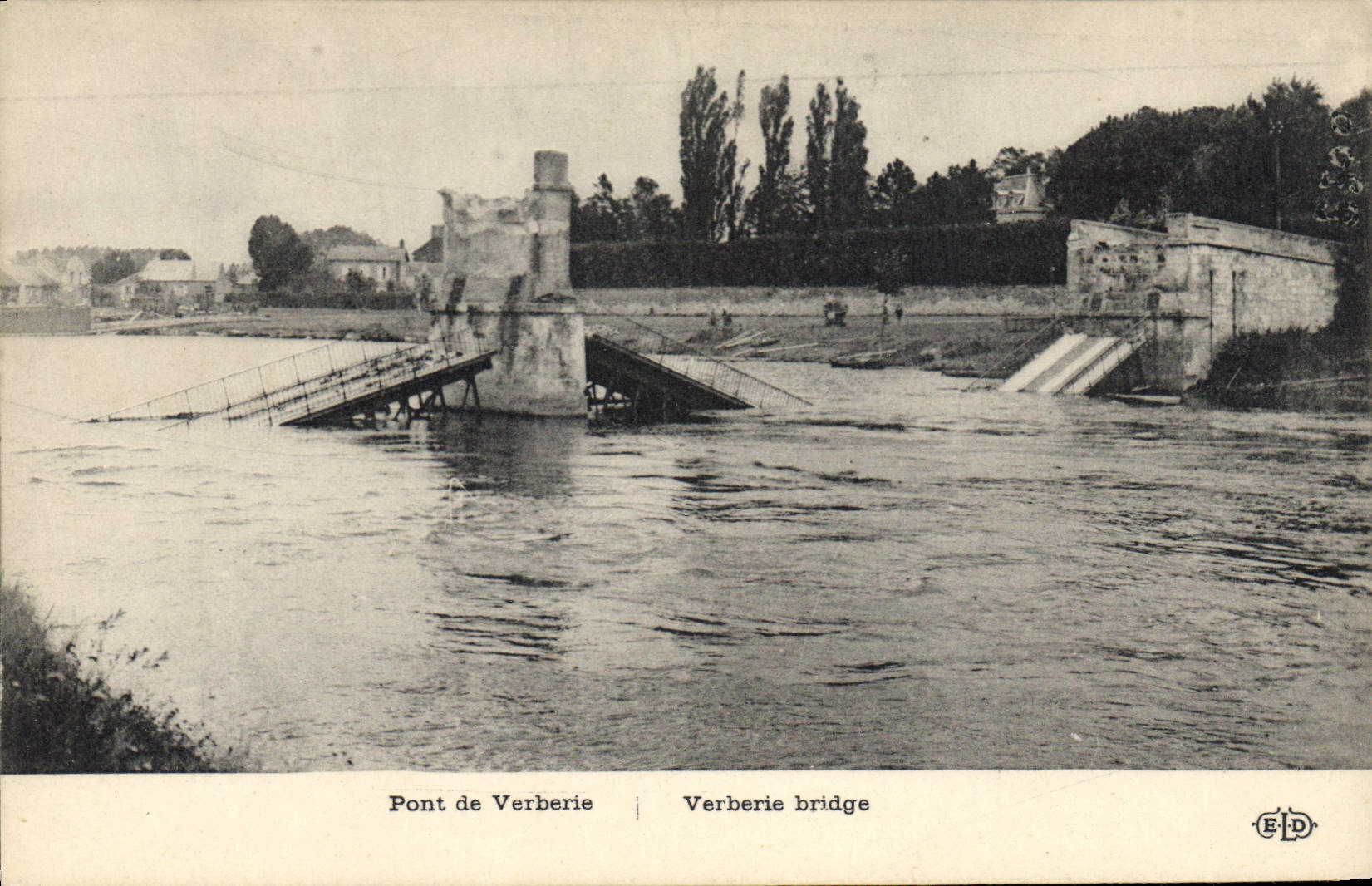 CPA Militaria Pont de Verberie 