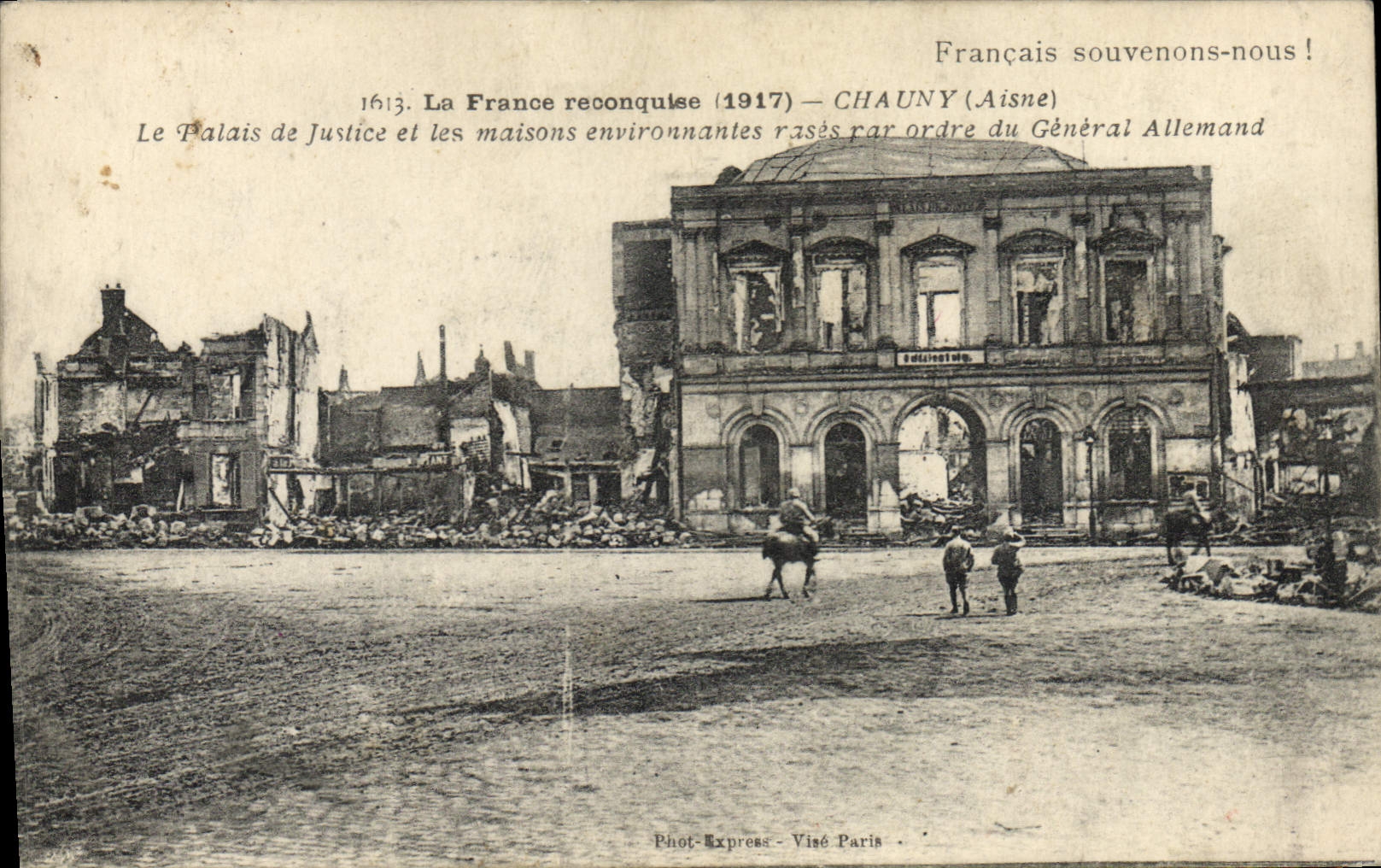 CPA Militaria Chauny Le Palais de Justice