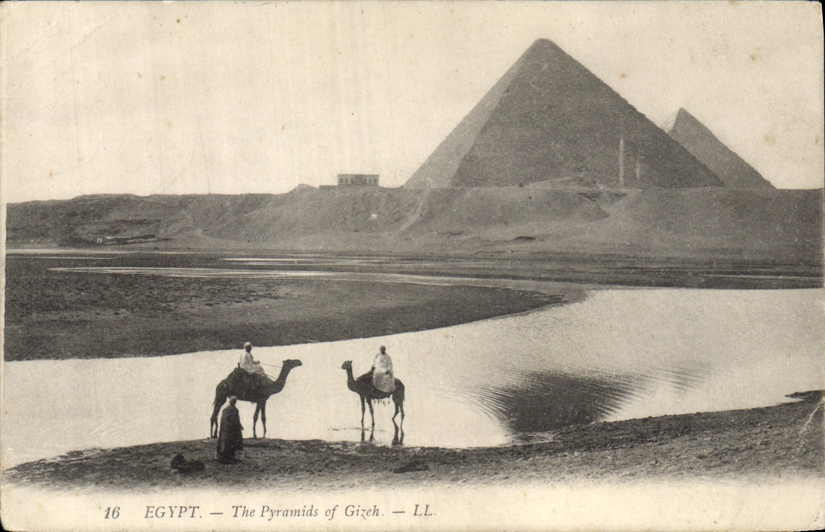 CPA Egypt Egypte  EGYPT The pyramids of Gizeh