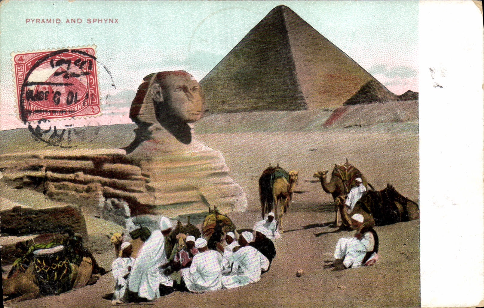 CARTE MAXIMUM Egypt Egypte  PYRAMID AND SPHINX