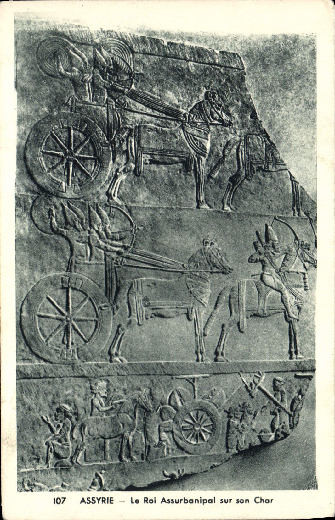 CPA Egypt Egypte  ASSYRIE Le Roi Assurbanipal sur son Char