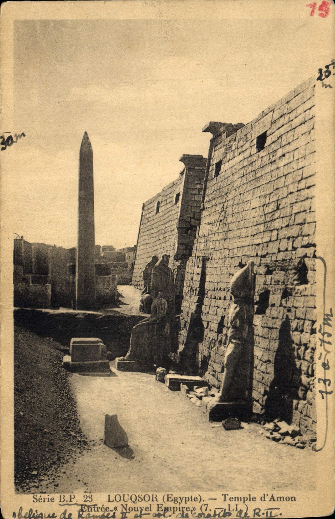 CPA Egypt Egypte  LOUQSOR(Egypte) Temple d'Amon