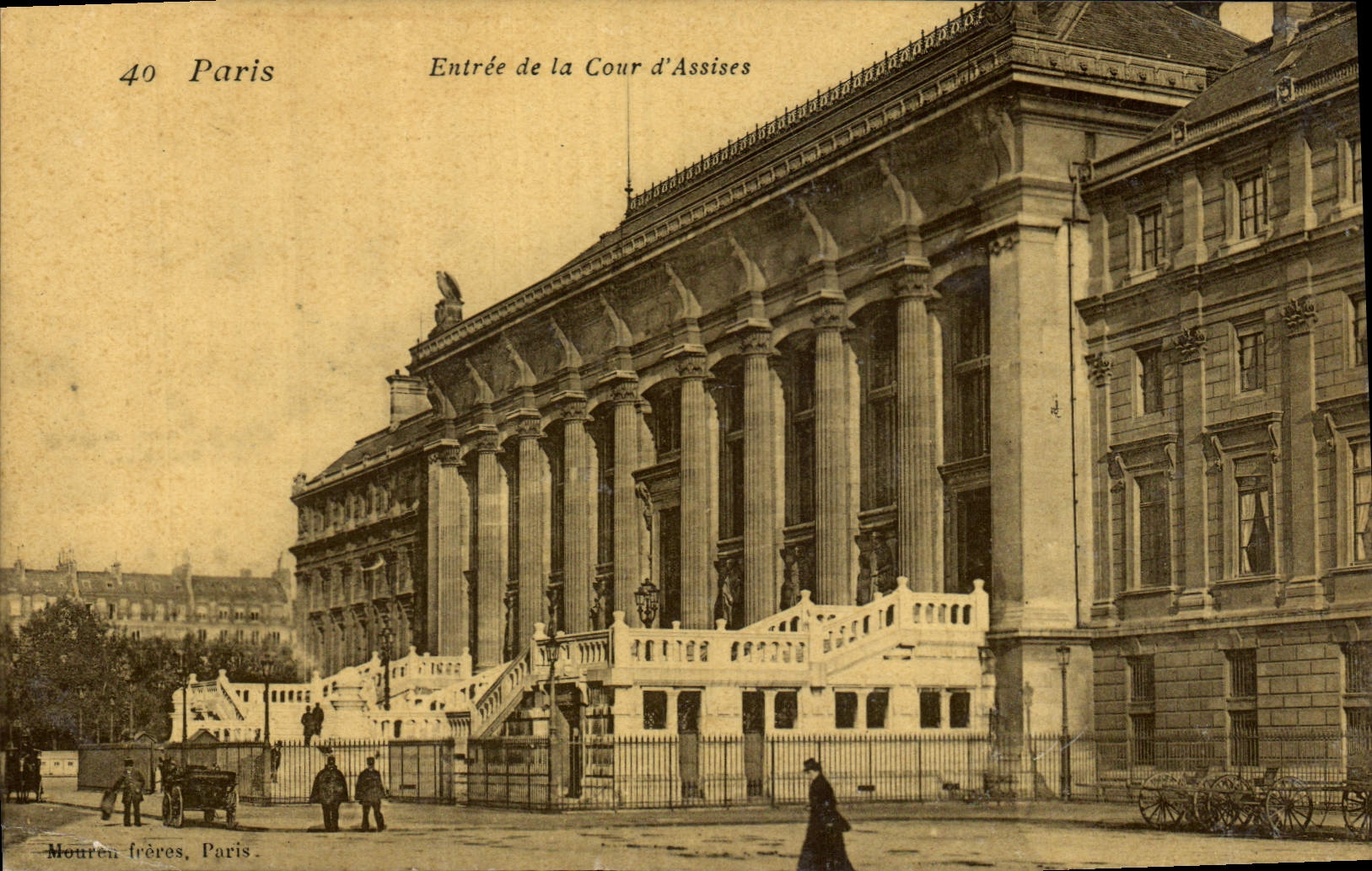 CPA Palais de Justice Paris Entree de la Cour d'Assises 