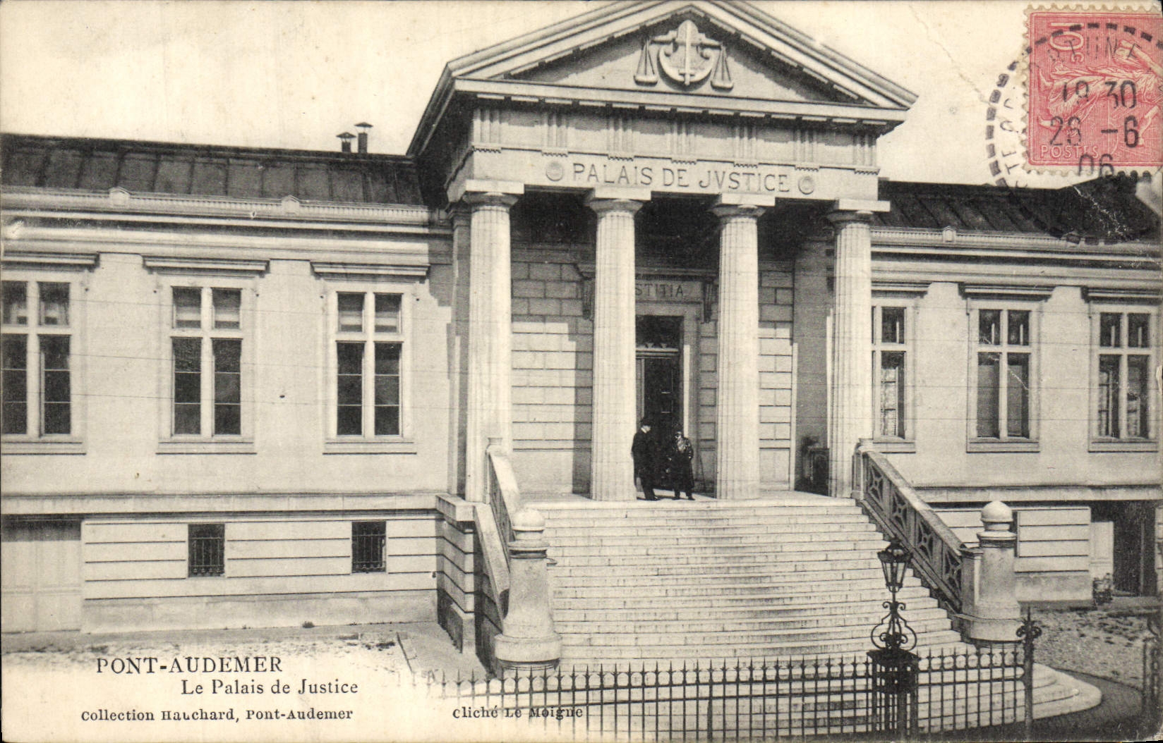 CPA Palais de Justice Pont Audemer