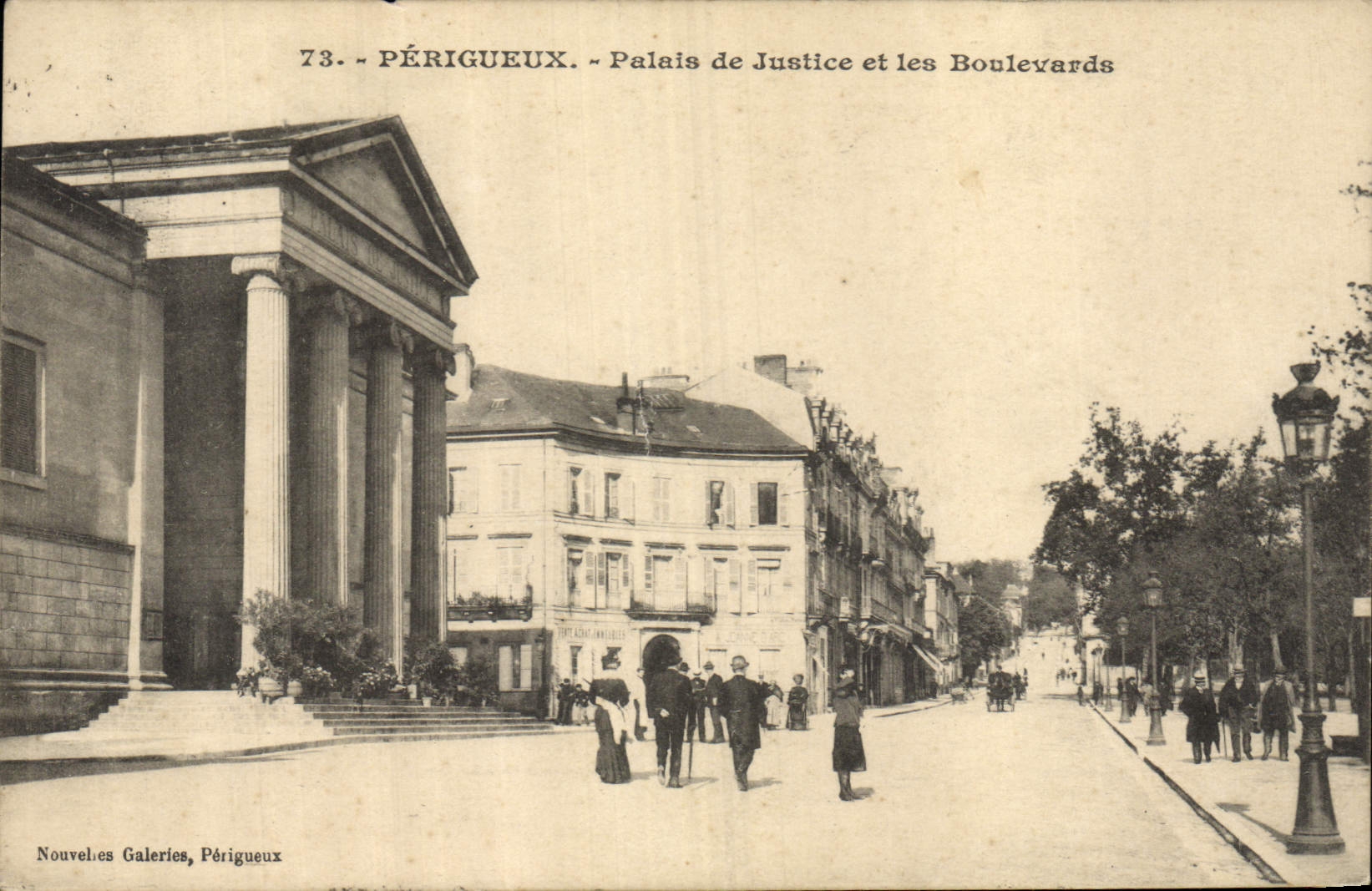 CPA Palais de Justice et les boulevards Perigueux 