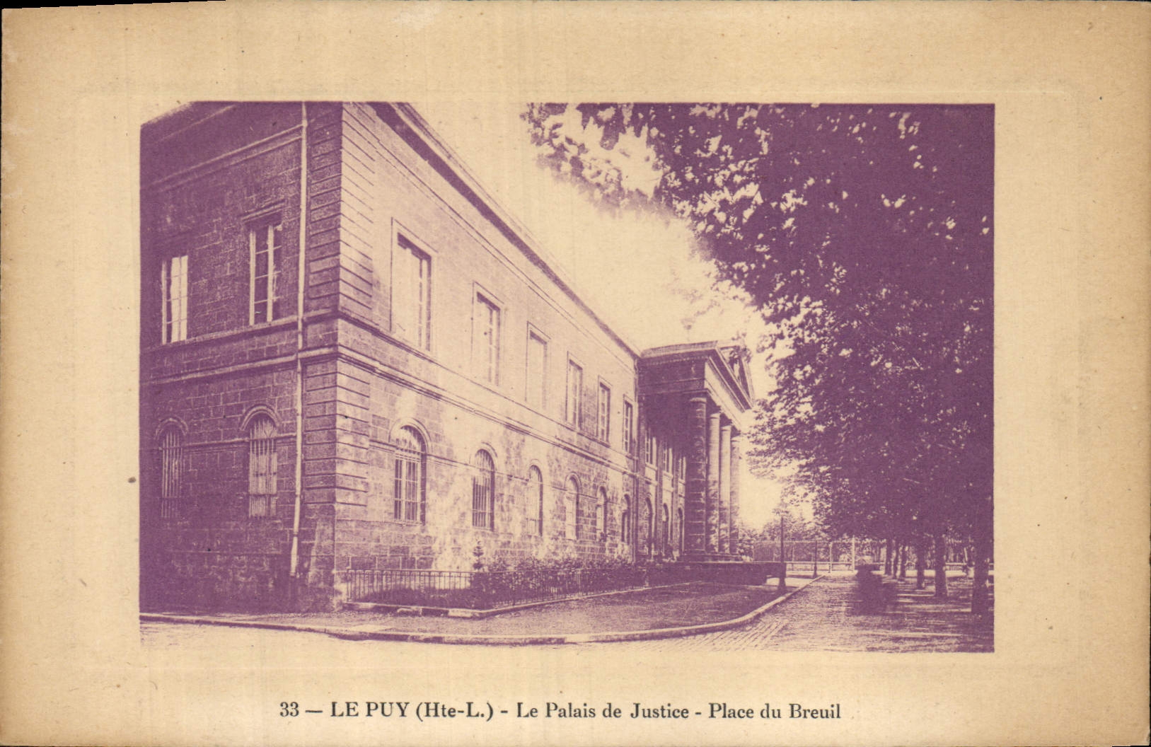 CPA Palais de Justice Le Puy Place du Breuil
