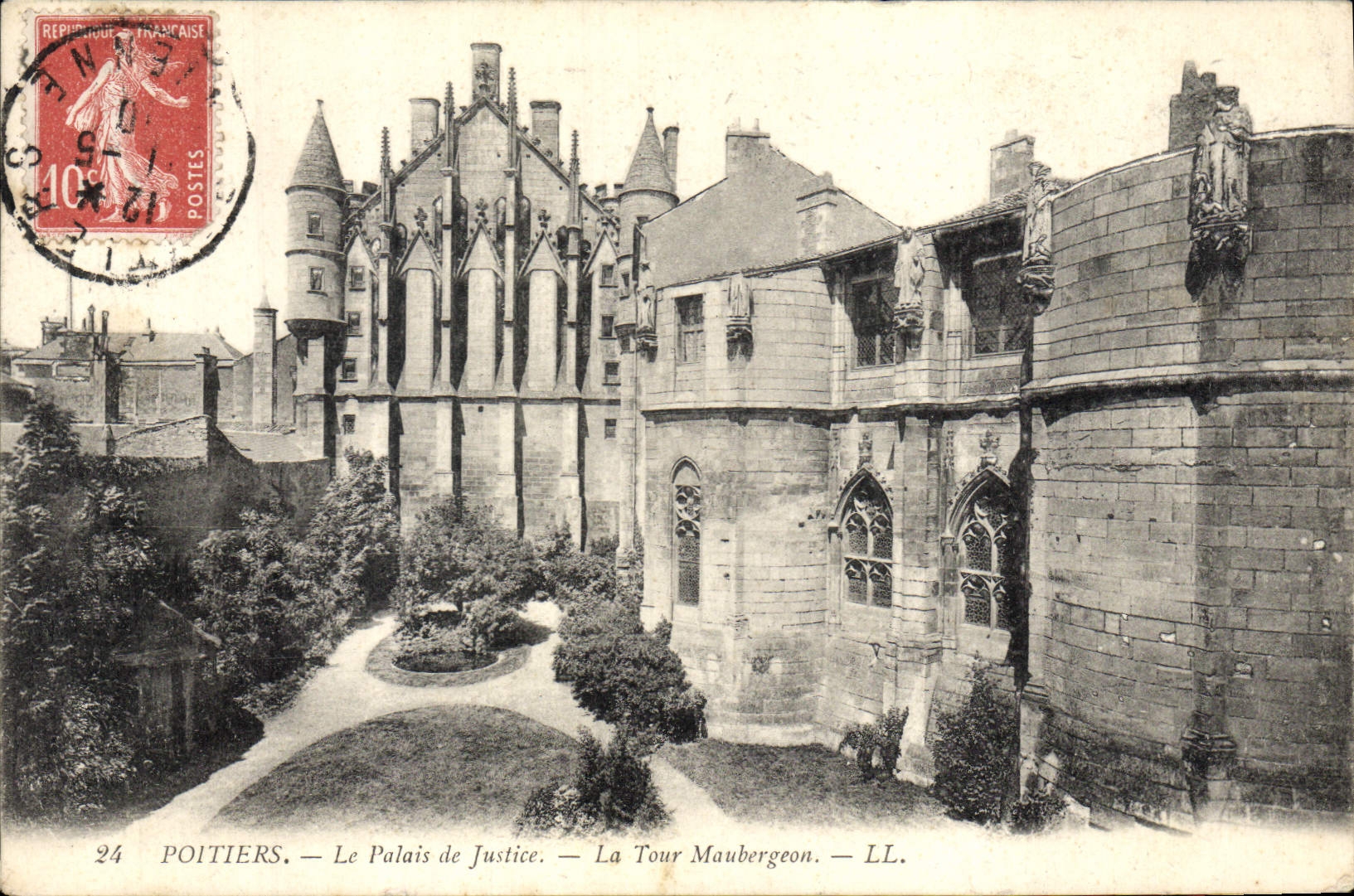CPA Palais de Justice Poitiers La Tour Maubergeon
