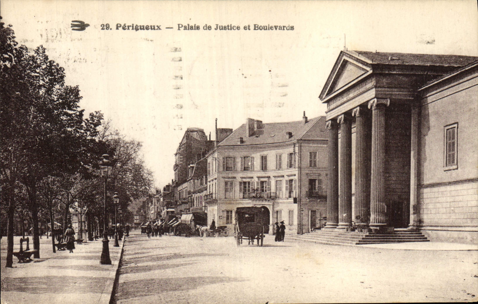 CPA Palais de Justice et boulevards Perigueux